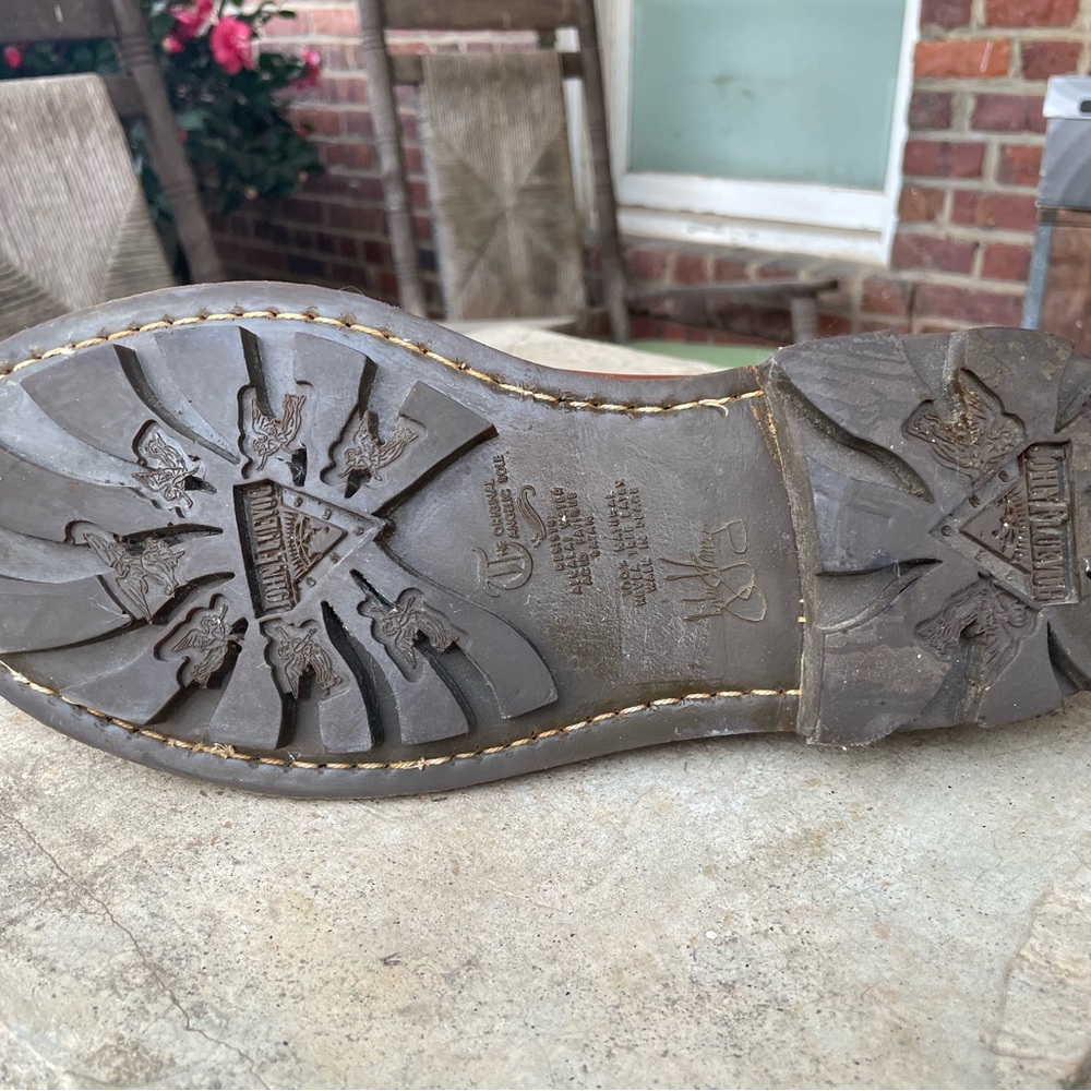 Men’s Fluevog brown leather engineer/motorcycle boots. - Picture 6 of 9